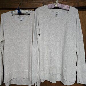 Lot of Two (2) Athleta Coaster Luxe Sweatshirts size L